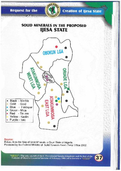 Solid Minerals in the Proposed IJESA STATE (www.ogedengbe.com)
