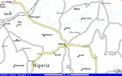Map of Ilesha (www.ogedengbe.com)
