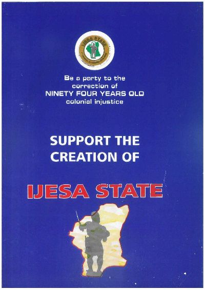 Ogedengbe.com support the Creation of IJESA STATE (www.ogedengbe.com) 